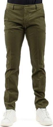 Dondup Broeken, Heren, Groen, W35, Slim-fit Broeken