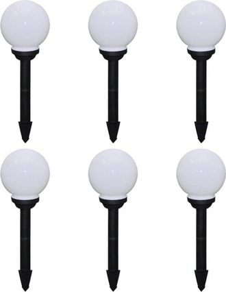 vidaXL Outdoor Pathway Lamps 6 pcs LED 20 cm with Ground Spike vidaXL