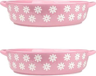 10 Strawberry Street Set Of 2 Daisy Round Bakers