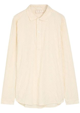 SMR Days Ornos Embroidered Cotton Polo Shirt - Beige - Xxl