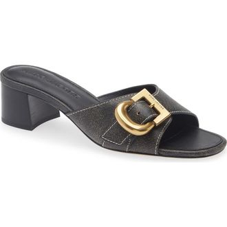 Marc Jacobs The Doll Buckle Slide Sandal in Black at Nordstrom, Size 11Us