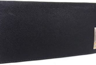 Cartier Black Leather Long Wallet (Bi-Fold) (Pre-Owned)