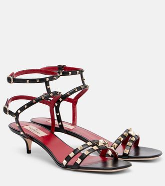 Valentino Garavani Sandali slingback Rockstud in pelle