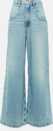 Frame Denim The Skater high-rise wide-leg jeans
