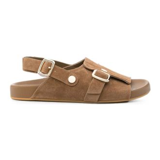 Sergio Moretti Schoenen, Dames, Bruin, 40 EU, Su&egrave;de, Firenze Open-Toe Sandalen