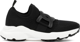 Tod's Zwarte Sneakers met Leren Ketting - Dames - Sneakers - Zwart - 40 EU - Schoenen
