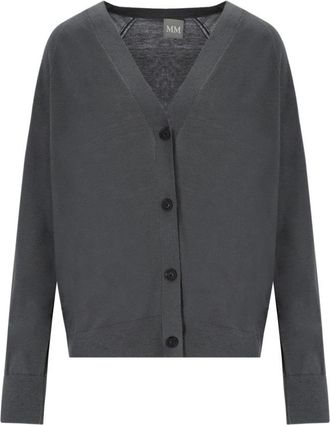 Max Mara Clarino Cardigan - Dames - Vesten - Grijs - L - Wol - Truien & Vesten