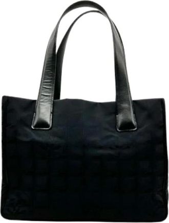 Chanel Pre-owned Tote Bags, female, Black, Size: ONE SIZE Pre-owned A20457 Handbag