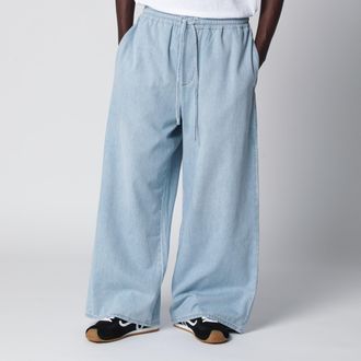 Loewe Washed blue denim drawstring trousers