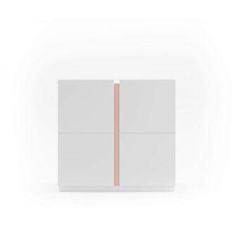 HERDASA Zapatero 516 De La Colecci&oacute;n New York, En Blanco Y Detalle Maquillaje