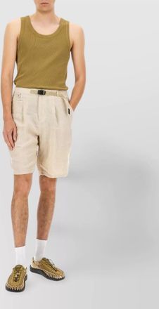 Undercover linen shorts belted waist