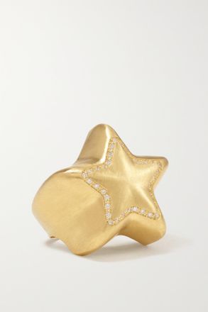 Lauren Rubinski Anello In Oro 14 Carati Con Diamanti