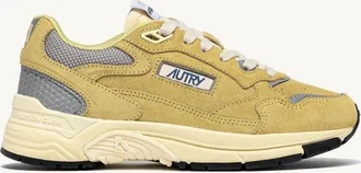 Autry HYPERWAY SNEAKERS IN SOUTHERN MOSS AND SILVER MESH AND SUEDE