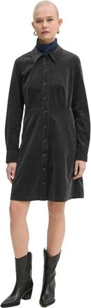 Marc O'Polo Corduroy Shirt Dress - Dames - Shirt Kleedjes - Grijs - L - Katoen - Kleedjes