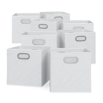 Vicco Caja Plegable, Blanco, 30 X 30 Cm Juego De 8, Vicco