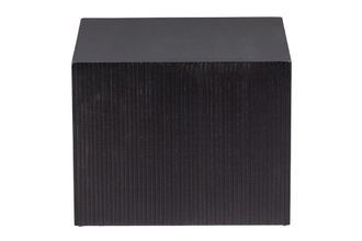 Woood Conjunto de 2 mesas de centro de madera lacada en negro