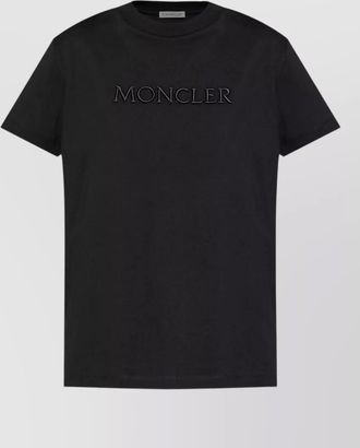 Moncler short sleeve crew neck cotton top