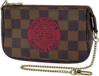 Louis Vuitton Damier Brown Damier Canvas Pochette Pouch (Pre-Owned)