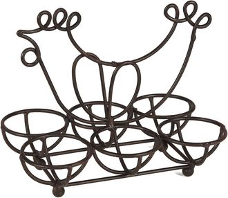 Ambiente Haus Dose »Eihalterung aus Eisen in Antikbraun«