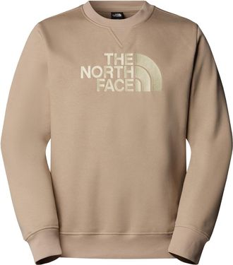 The North Face Mens Drew Peak Crew Sweatshirt, Mushroom Grey/Gravel, XL
