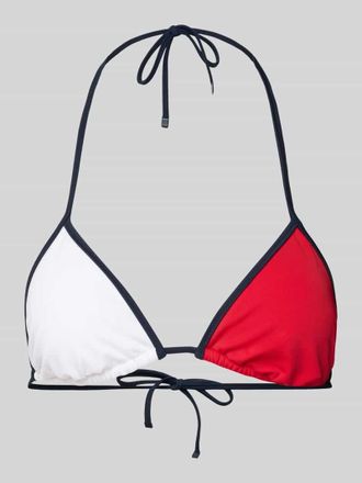Tommy Hilfiger Bikini-Oberteil im Color-Blocking-Look in Marine, Gr&ouml;&szlig;e S