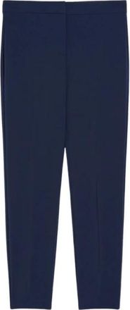 Pennyblack Blauwe Slim Fit Broek met Riem - Dames - Slim Fit Broeken - Blauw - 3XS - Polyester - Broeken