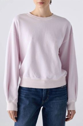 Amo Katarina Crew Neck Sweatshirt In Flush