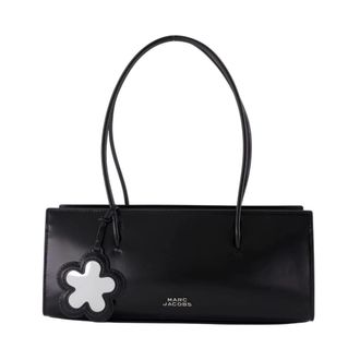 Marc Jacobs Zwarte Leren Satchel Schoudertas - Dames - Schoudertassen - Zwart - ONE Size - Leer - Tassen