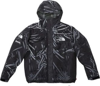 SUPREME x The North Face trompe loeil print jacket - Zwart