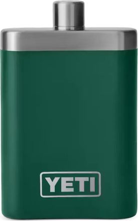 Yeti logo flask (207 ml) - unisex - stainless steel - One Size - Green