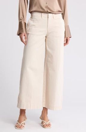 Frame Denim Le Pixie Tomboy Wide Leg Trousers in Bone at Nordstrom Rack, Size 25