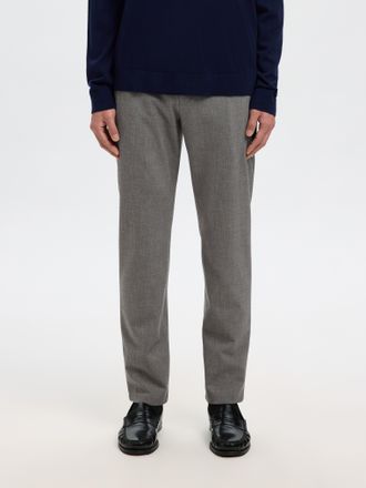 Selected Anzughose SELECTED SLH175-SLIM ROBERT FLEX PANTS NOOS, Herren, Gr. 30, L&auml;nge 34, grau melange, Web, Obermaterial: 67% Polyester, 29% Viskose, 4% Elast