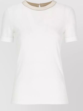 PESERICO short sleeve cotton t shirt crew neck