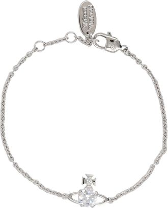 Vivienne Westwood Reina Small Orb Charm Brass Bracelet