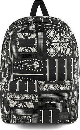 Vans Fashion Printed Backpack Black White VN00021MCQ8