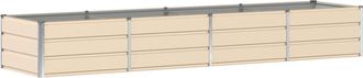 vidaXL Jardinera Marfil 320 X 80 X 45 Cm Acero Vidaxl