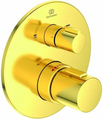 Ideal Termostato De Ba&ntilde;o Ids Ceratherm T100 Up-kit 2. Oro Cepillado