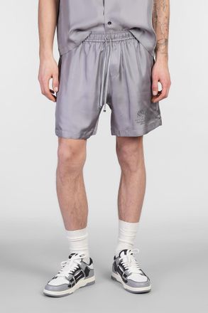 Amiri Shorts in seta grigia