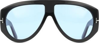 Tom Ford FT1044 BRONSON 01V Mens Sunglasses Black Size 60