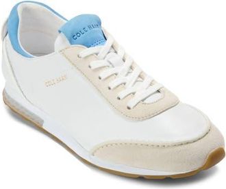 Cole Haan GrandPro LP Runner Energyweave Sneaker in White /silver Birch/azure Blue at Nordstrom, Size 10.5