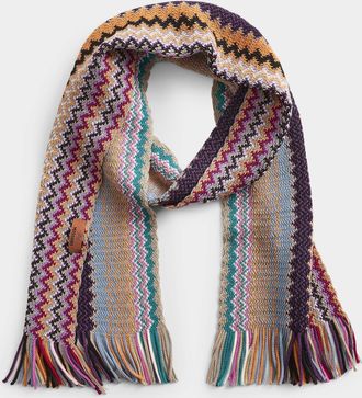 Missoni Mens Colourful zigzag scarf