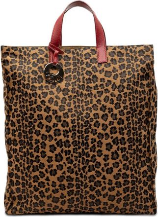 Fendi Pre-owned Fendi Leopard Printed Canvas Shopping Tote Ladies SFYK9TP3XH9TP6A7