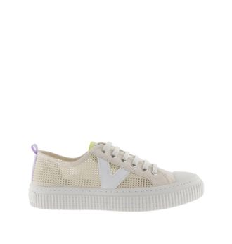 Victoria Womens Crudo Mesh Sneaker In Beige