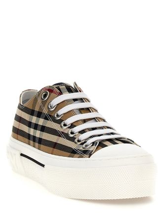 Burberry Check Canvas Sneaker - Tan