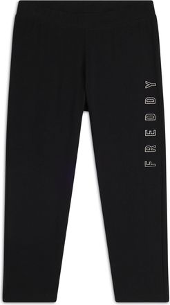 Freddy Leggings corsaro vita regular con logo glitter sul fianco