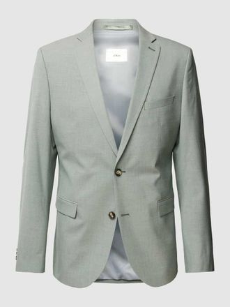 s.Oliver Black Label 2-Knopf-Sakko mit Reverskragen Modell Opure in Gruen, Gr&ouml;&szlig;e 54