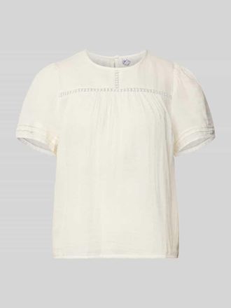 Pieces Relaxed Fit Bluse aus reiner Baumwolle Modell SIKKA in Weiss, Gr&ouml;&szlig;e XL