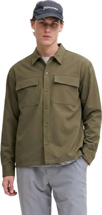 Jack & Jones Jack And Jones Heren Commute effen overhemd met lange mouwen (Krokodil)