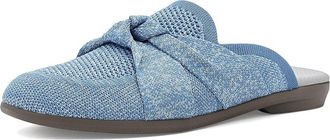 Life Stride Kissed Mules Womens Flat Shoes Elemental Blue Knit Fabric : 7.5 M (B), Polyester