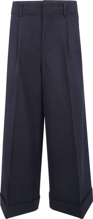 Comme Des Gar&ccedil;ons Trousers Wool Thick Gabardine Classic